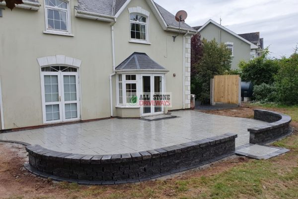 Belvedere Patio with Connemara Walling in Cobh, Co. Cork