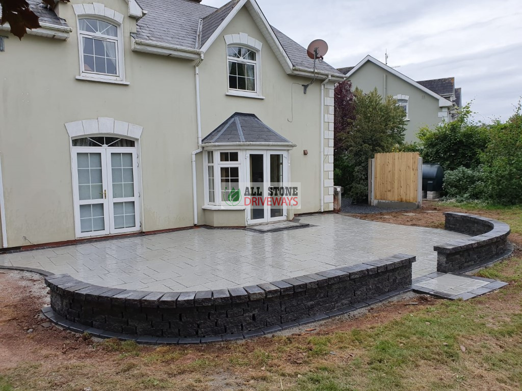 Belvedere Patio with Connemara Walling in Cobh, Co. Cork