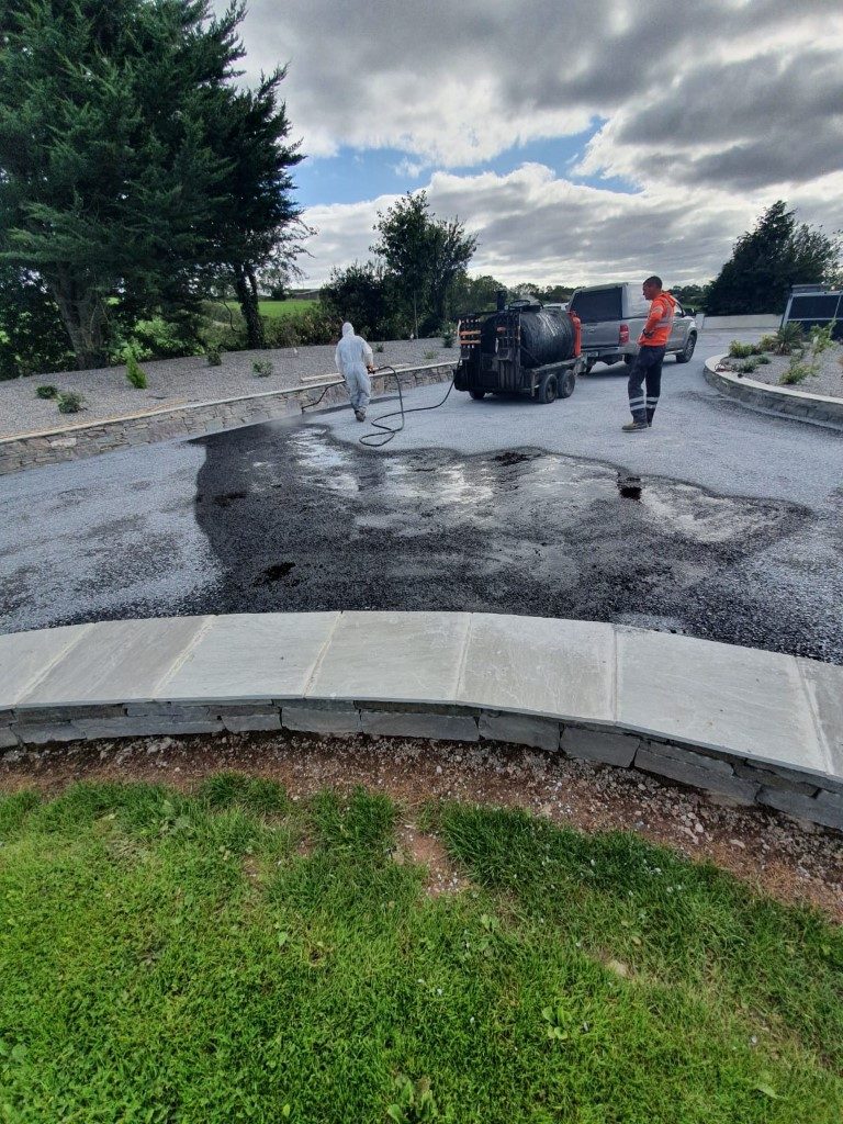 Double Coat Tar and Chip Driveway in Cork