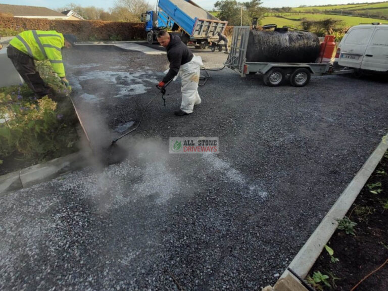 Double Coated Tar and Chip Driveway in Kinsale, Co. Cork