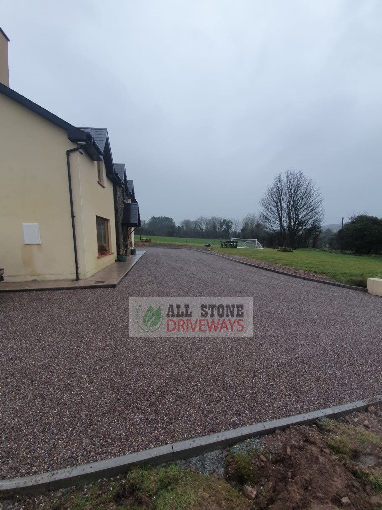 Double Coated Tar and Sandstone Chip Driveway in Mallow, North Cork