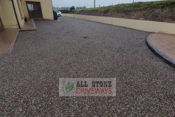 Double Coated Tar and Sandstone Chip Driveway in Mallow, North Cork