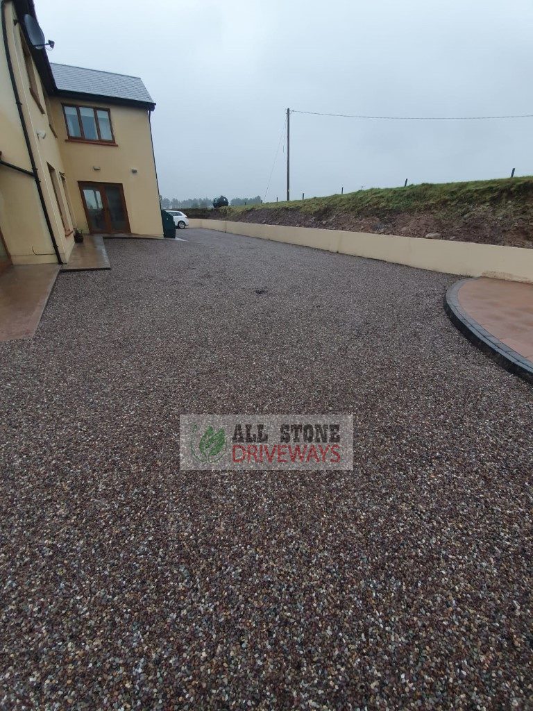 Double Coated Tar and Sandstone Chip Driveway in Mallow, North Cork