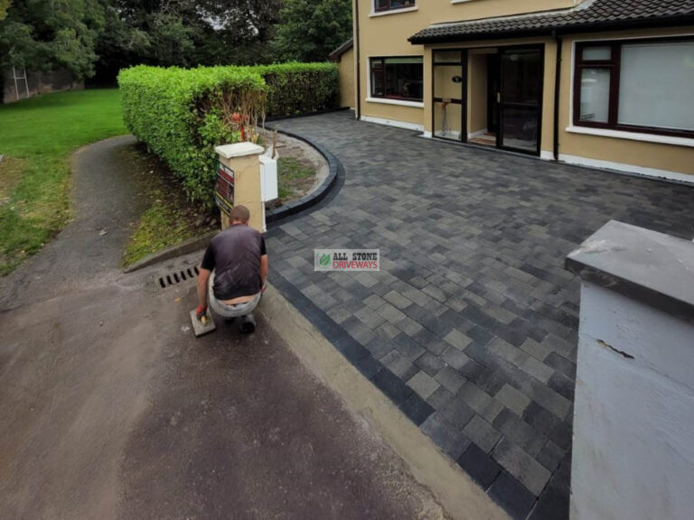 Driveway with Mix of Grey Paving in Cork City