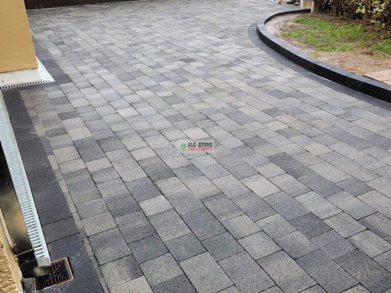 Driveway with Mix of Grey Paving in Cork City