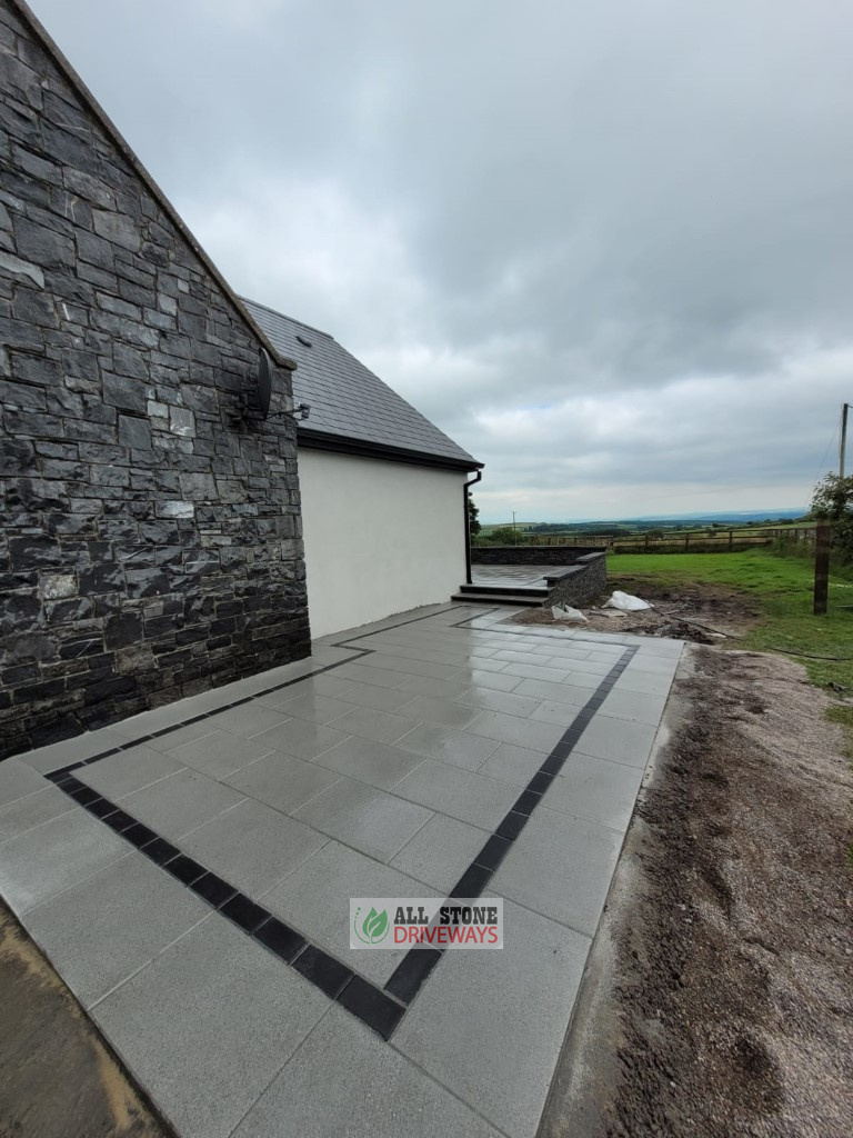 Granite Raised Patio with Connemara Walling in Watergrasshill