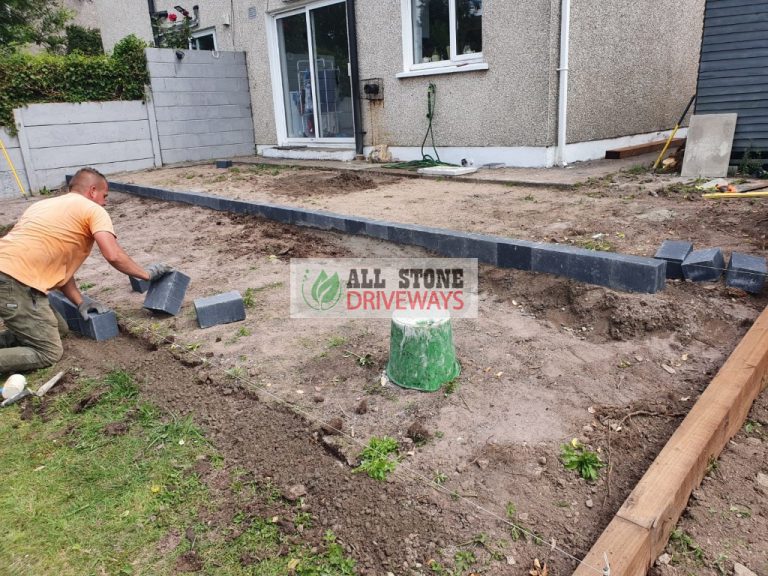 Granite Slabbed Patio with Turf Lawn in Cobh, Co. Cork