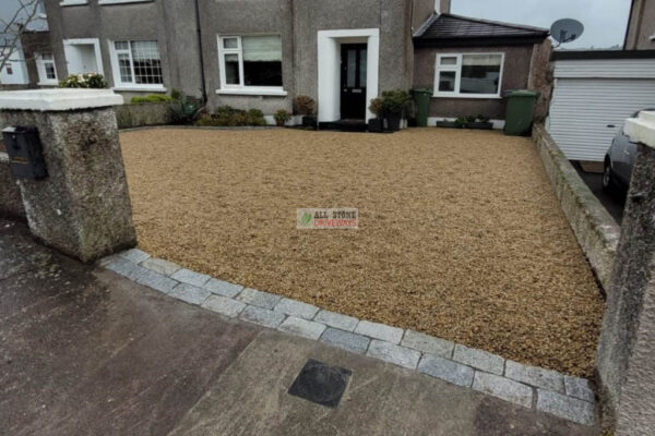 Gravelled Driveway with Granite Borders in Cork City