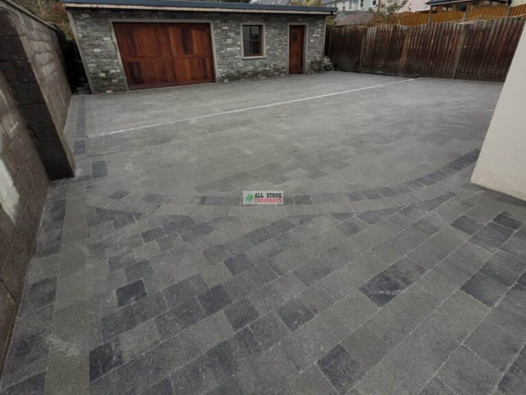 Large Driveway with Multicoloured Brick in West Cork