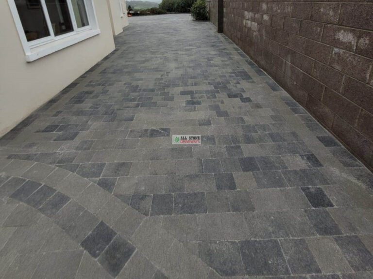 Large Driveway with Multicoloured Brick in West Cork