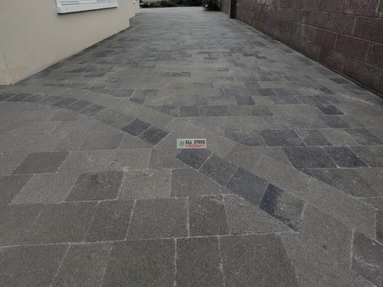 Large Driveway with Multicoloured Brick in West Cork