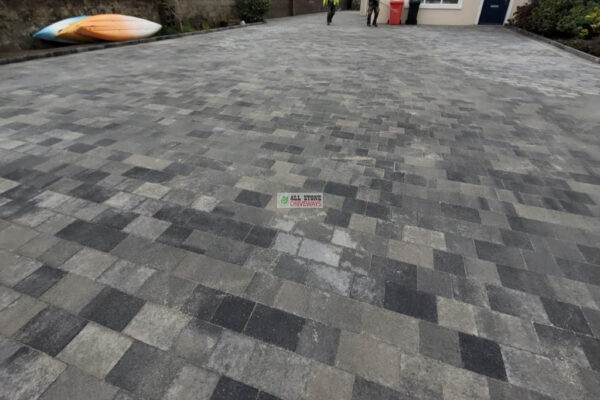 Large Driveway with Multicoloured Brick in West Cork