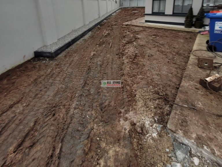 Large Driveway with Multicoloured Grey Brick and Silver Granite Patio in Kilcully, Cork City