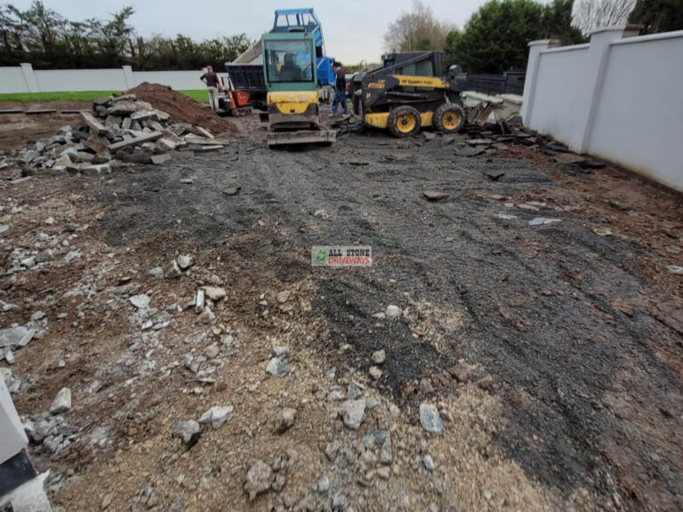 Large Driveway with Multicoloured Grey Brick and Silver Granite Patio in Kilcully, Cork City