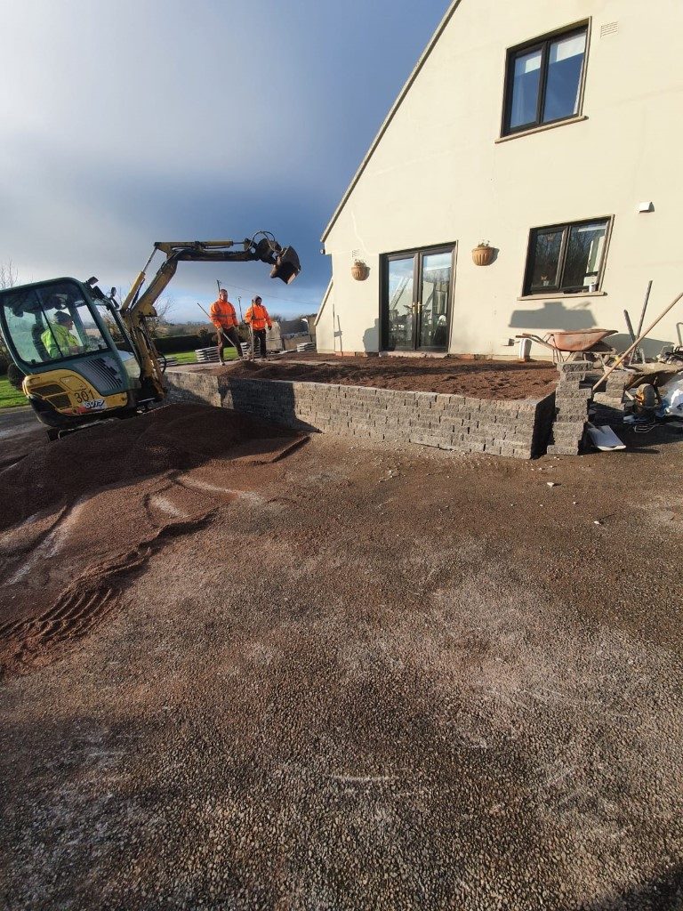 Raised Granite Patio in Cork City