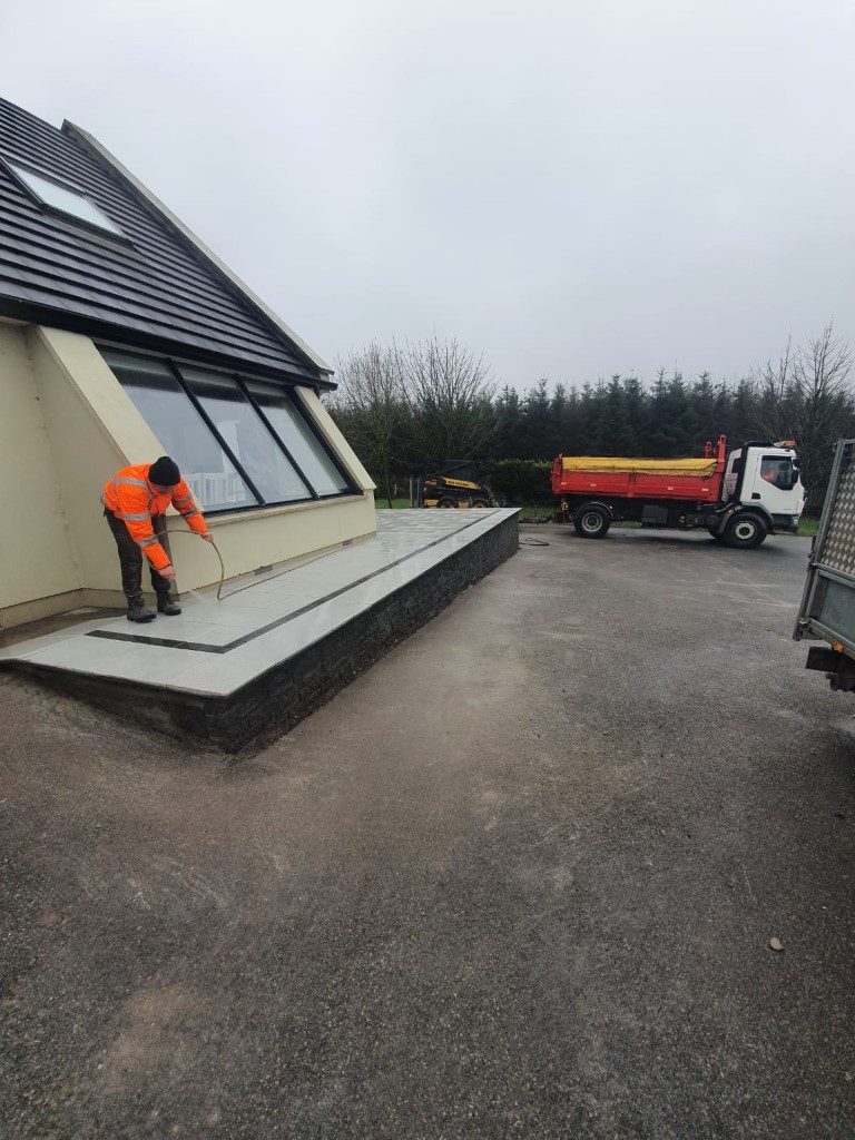 Raised Granite Patio in Cork City