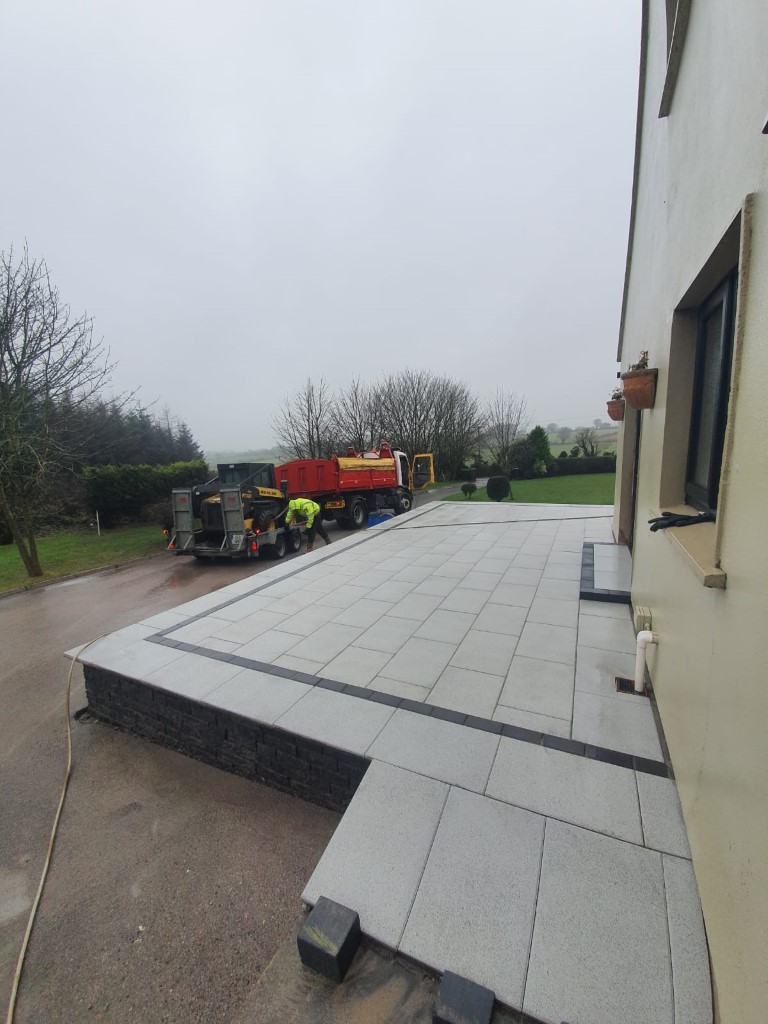 Raised Granite Patio in Cork City