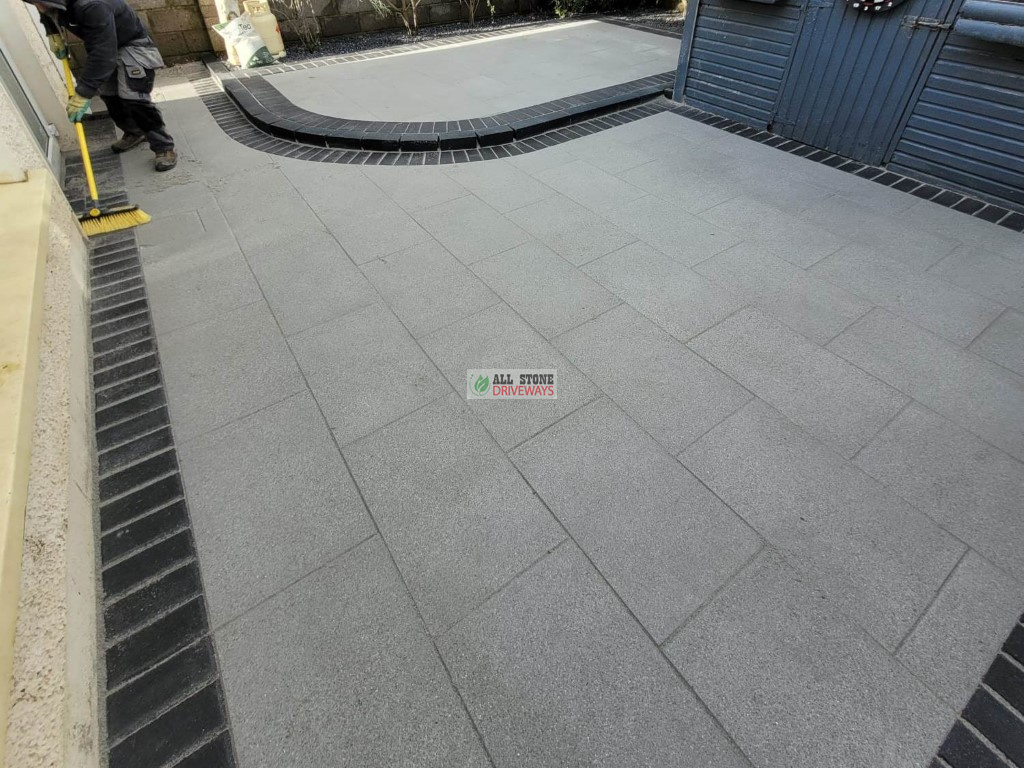 Raised Silver Granite Patio in Ballincollig, Cork