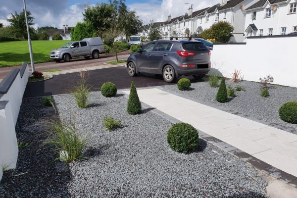 SMA Asphalt Driveway with Silver Granite Patio in Midleton, Co. Cork
