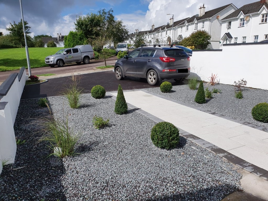 SMA Asphalt Driveway with Silver Granite Patio in Midleton, Co. Cork