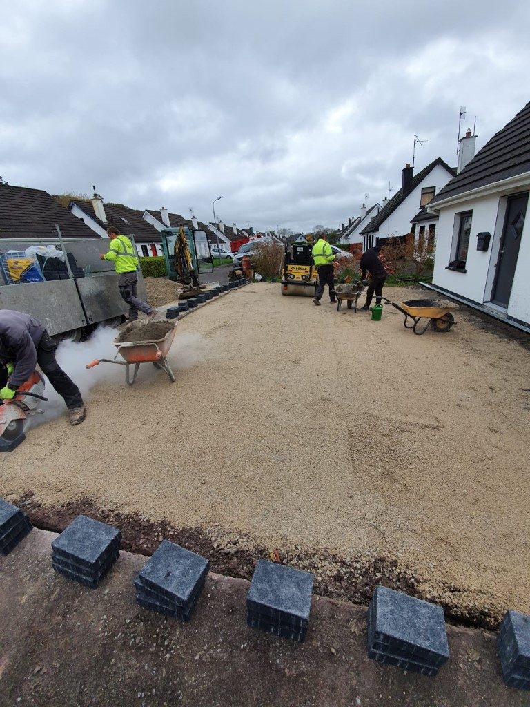 SMA Driveway with Charcoal Brick Border in Tower, Co. Cork