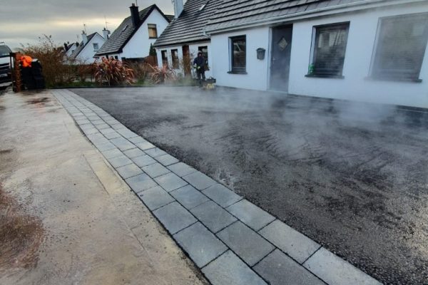 SMA Driveway with Charcoal Brick Border in Tower, Co. Cork