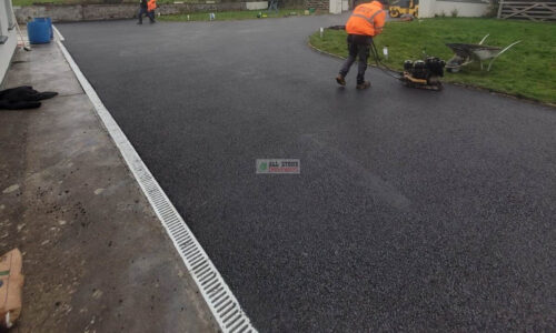 SMA Driveway with Limestone Base and ACO Drains in West Cork