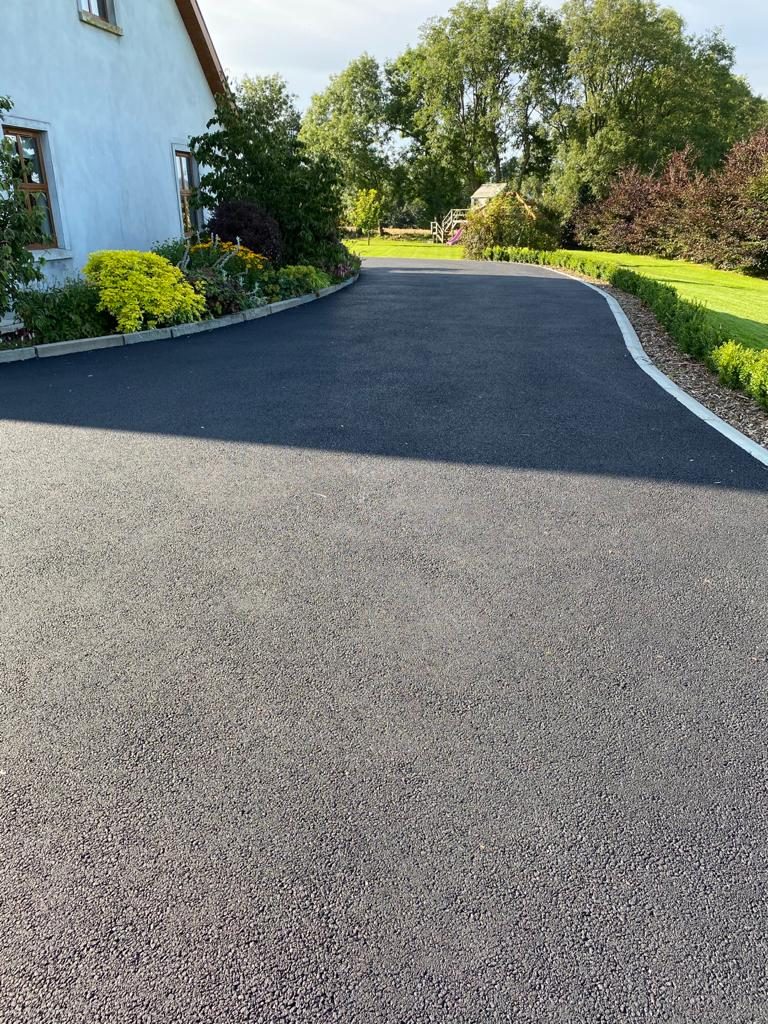 SMA Tarmac Driveway with Limestone Border in Ballyduff, Co. Waterford