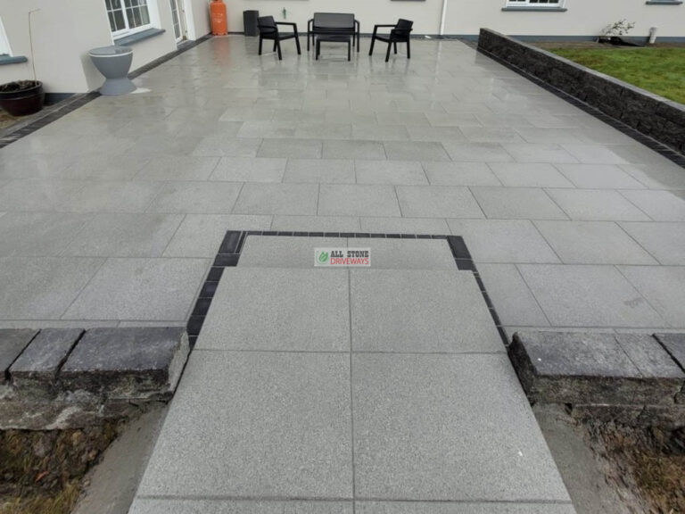 Silver Granite Slabbed Patio in Mallow, Co. Cork