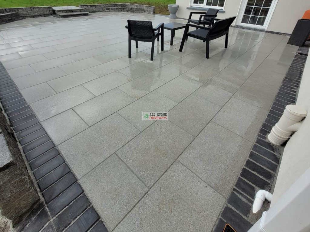 Silver Granite Slabbed Patio in Mallow, Co. Cork